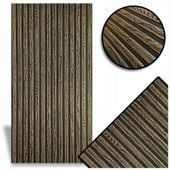 Lamele Panel Ścienny sufitowy Czarno - Złote Lamel 100x50cm 0,5m2