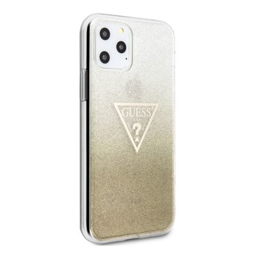 Guess Solid Glitter Triangle - Etui do iPhone 11 Pro Max (Gold)) na Arena.pl