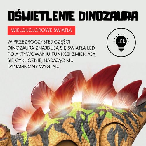 WOOPIE Dinozaur Zdalnie Sterowany RC Robot Stegozaur na Arena.pl