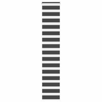 Roleta zebra, czarna, szerokość tkaniny 40,9 cm, poliester