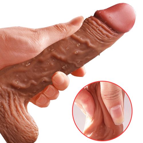 wibrator silicone, vibration 10, rotate, telescopic, heating, 21cm na Arena.pl