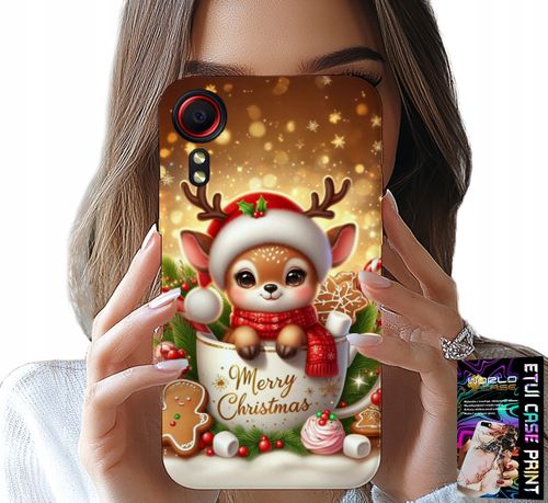 ETUI DO SAMSUNG GALAXY XCOVER 5 - RENIFEREK SŁODKI RENIFER ŚWIĄTECZNE WZÓR na Arena.pl