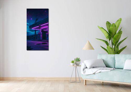 Obraz 50x100cm Moc Neonowej Nocy na Arena.pl