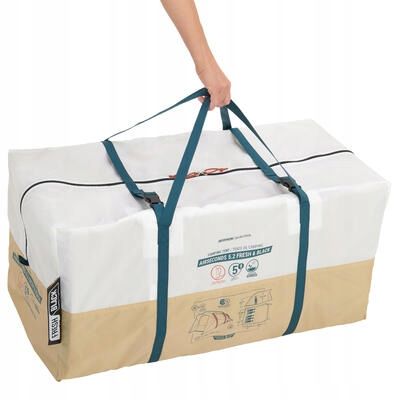 Namiot kempingowy dmuchany Quechua Air Seconds 5.2 F&B 5-os 2 sypialnie zdjęcie 11