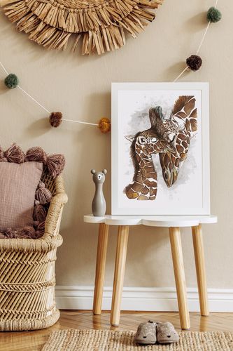 Plakat żyrafa żyrafy plakaty dla dziecka 70x100 cm na Arena.pl