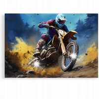 Obraz 120x80 samochody motor cross aprilla kawasaki enduro abstrakcja art