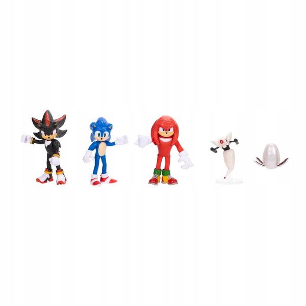 ZESTAW FIGUREK SONIC 3 THE HEDGEHOG 5 ELEMENTÓW SHADOW KNUCKLES zdjęcie 5