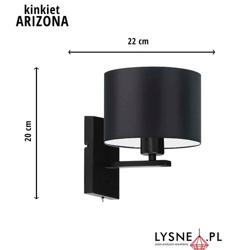 Kinkiet ARIZONA abażur walec na Arena.pl