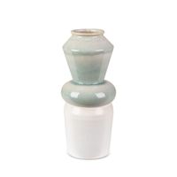 Wazon ceramiczny LIANA 14X14X31 miętowy