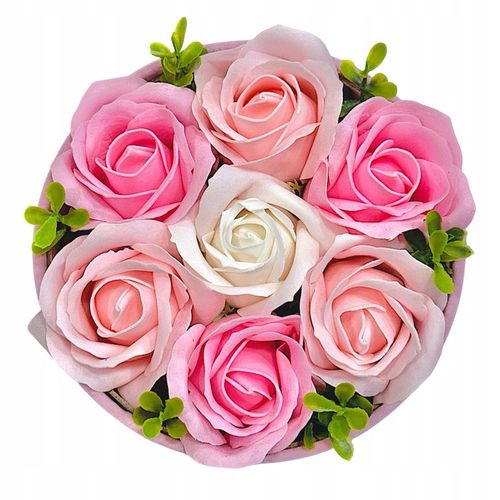 FLOWERBOX KWIATY MYDLANE BUKIET KWIATÓW W PUDEŁKU FLOWER BOX RÓŻE na Arena.pl