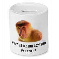 Skarbonka Śmieszna Zabawna Pytasz Dzika Czy S*A Z Nadrukiem Ze Zdjęciem