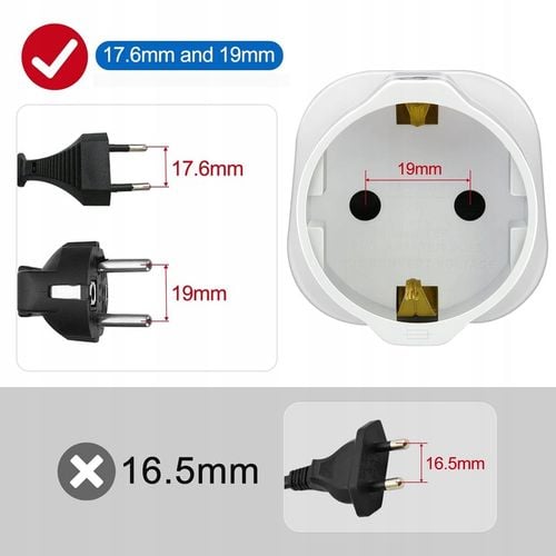 2x Adapter gniazdka EU na UK Dubaj Malta Cypr Emiraty Katar z na Arena.pl