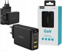 Ładowarka zasilacz GaN 140W 4 porty 2x USB-C + 2x USB - czarna