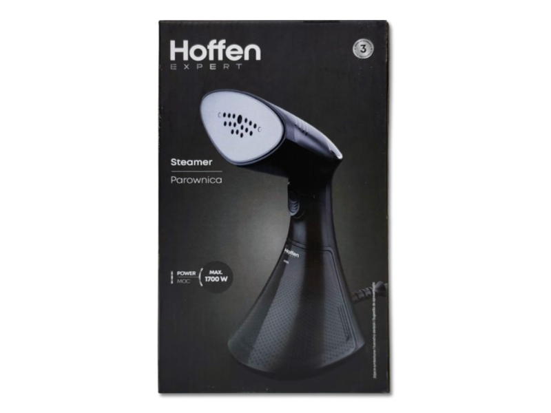 Parownica do ubrań Hoffen - 1700W - Czarna zdjęcie 13