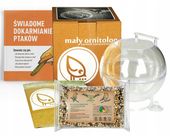 KARMNIK MAŁY ORNITOLOG NA OKNO SZYBĘ + ZIARNO 1KG + PORADNIK + ATLAS