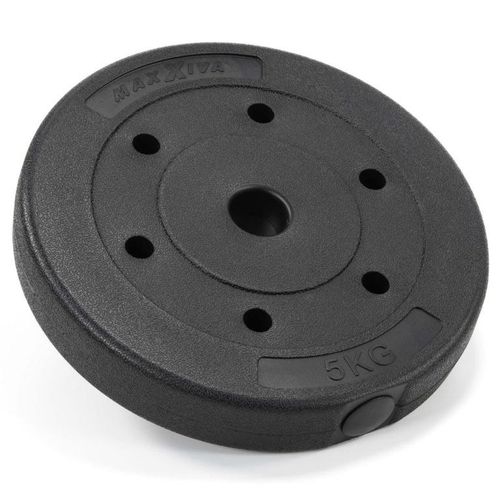 MAXXIVA Zestaw obciążników 6 x 5 kg, cement, czarny na Arena.pl
