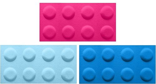 PANELE ŚCIENNE MIĘKIKE KLOCKI FILCOWE 60X30 SOFT na Arena.pl