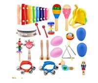 DLA DZIECI KOLOROWY ZESTAW MUZYCZNY  W PLECAKU