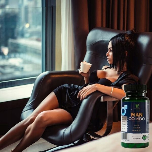 MAN COMBO Na POTENCJĘ LIBIDO TESTOSTERON AKTYWNOŚĆ Lanco 60 kaps. zdjęcie 3