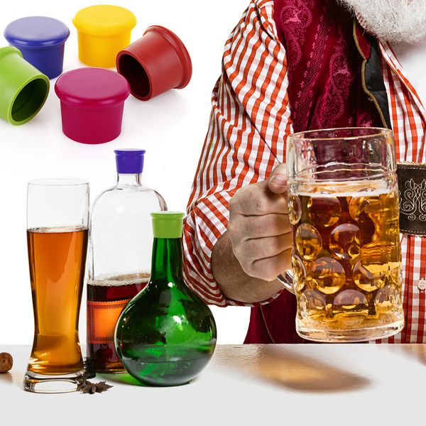 Zestaw 3X Zatyczka Silikonowa Korek Do Butelek Zielona zdjęcie 5