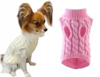 UBRANIE DLA PSA KOTA KURTKA SWETEREK RÓŻOWY S