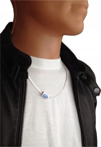 Pancerka Łańcuszek Srebrny Męski Szeroki Naszyjnik (na PREZENT) na Arena.pl