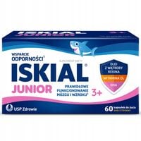 ISKIAL JUNIOR kapsułki do żucia Witamina D3 DHA 60 sztuk