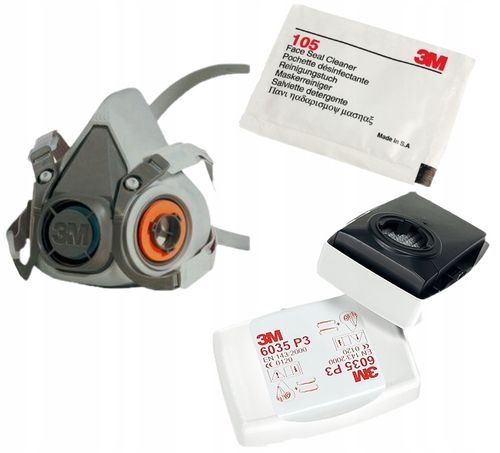 PÓŁMASKA MASKA PRZECIWPYŁOWA KOMPLETNA Z FILTRA P3 na Arena.pl