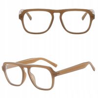 Okulary Zerówki do KOMPUTERA TV Smartfon BLUE LIGHT brązowe STYLION