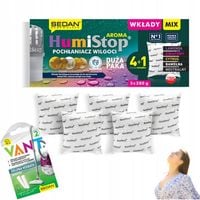 ZESTAW 5x WKŁAD DO POCHŁANIACZA WILGOCI HUMISTOP AROMA ZAPAS + DUŻY