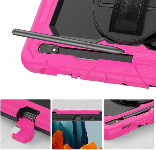 Pancerne Etui z Podstawką do Samsung Galaxy Tab S8 X700/S7 T870 Różowe na Arena.pl