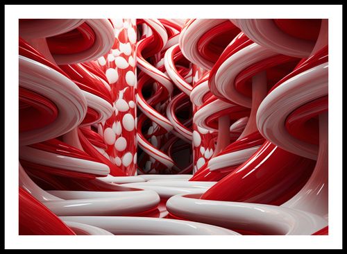 Plakat 66,5x46,5cm Czerwone Wiry na Arena.pl