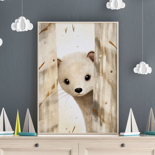 Plakat dla dziecka łasica 30x40 cm na Arena.pl