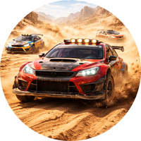 Opłatek na tort Wyścig Rajd Dakar Samochód Auto Terenówka  Bryka