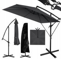 Parasol KESSER Holly prostokątny + Pokrowiec +Ochrona przed wiatrem z korbą