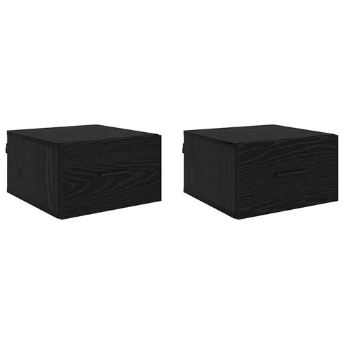 Szafka Nocna z szufladą 2 pcs Czarny dąb 35 x 35 x 20 cm na Arena.pl