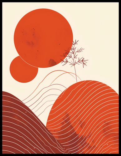 Plakat 50x65cm Ciepło Czerwieni na Arena.pl