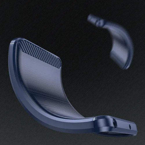 etui silikonowe carbon case do iphone 16 pro - niebieskie na Arena.pl
