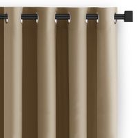 Zasłona gotowa CARLI na przelotkach 200x250 cm beżowa Restilo