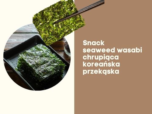 Przekąska snack z nori chrupiące wodorosty o smaku kimchi seaweed 2,7g na Arena.pl