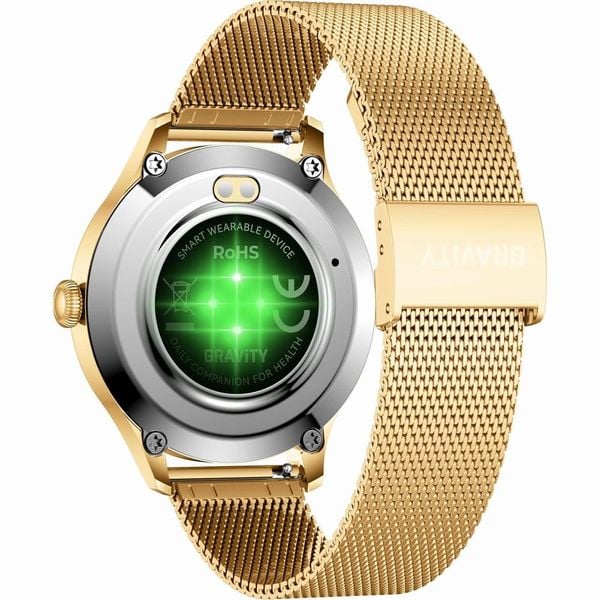 smartwatch gravity biało złoty 2 paski gt25-2 pro zdjęcie 11