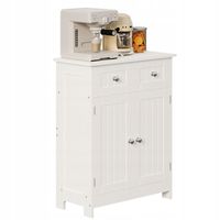 Komoda szafka łazienkowa szuflady 2 drzwi regał skandynawski loft biała