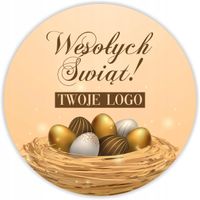 naklejki ŚWIĄTECZNE z życzeniami twoim LOGO 50szt