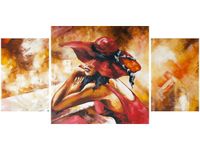 80X40CM JESIENNA ZADUMA TRÓJ OBRAZ