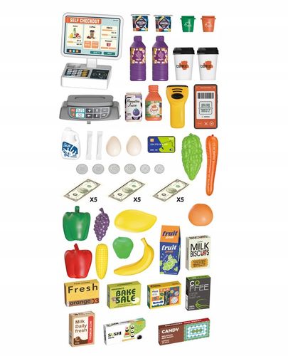 SUPERMARKET SKLEP DLA DZIECI STRAGAN KASA WAGA KOSZYK WÓZEK SMARTFON MATADI na Arena.pl