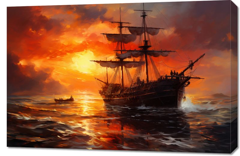 Obraz 90x60cm Ogień na Wodzie zdjęcie 1