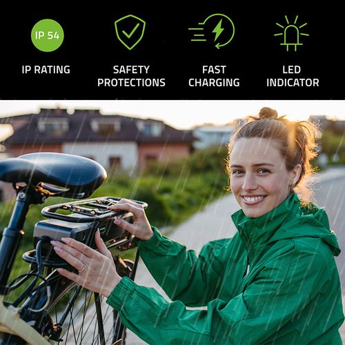 Qoltec Ładowarka e-bike 42V 2A, wodoodporna, CE na Arena.pl