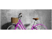 100X40CM FIOLETOWA DAMKA OBRAZ DREWNO