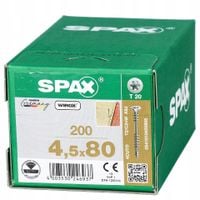 WKRĘT DO PODŁÓG 200SZT CYNK TXTG VG 4.5*80MM SPAX
