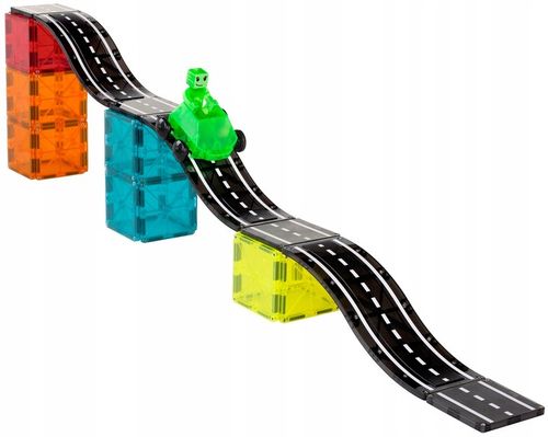MAGNA-TILES KLOCKI MAGNETYCZNE DOWNHILL DUO TOR WYŚCIGOWY 40 EL. na Arena.pl